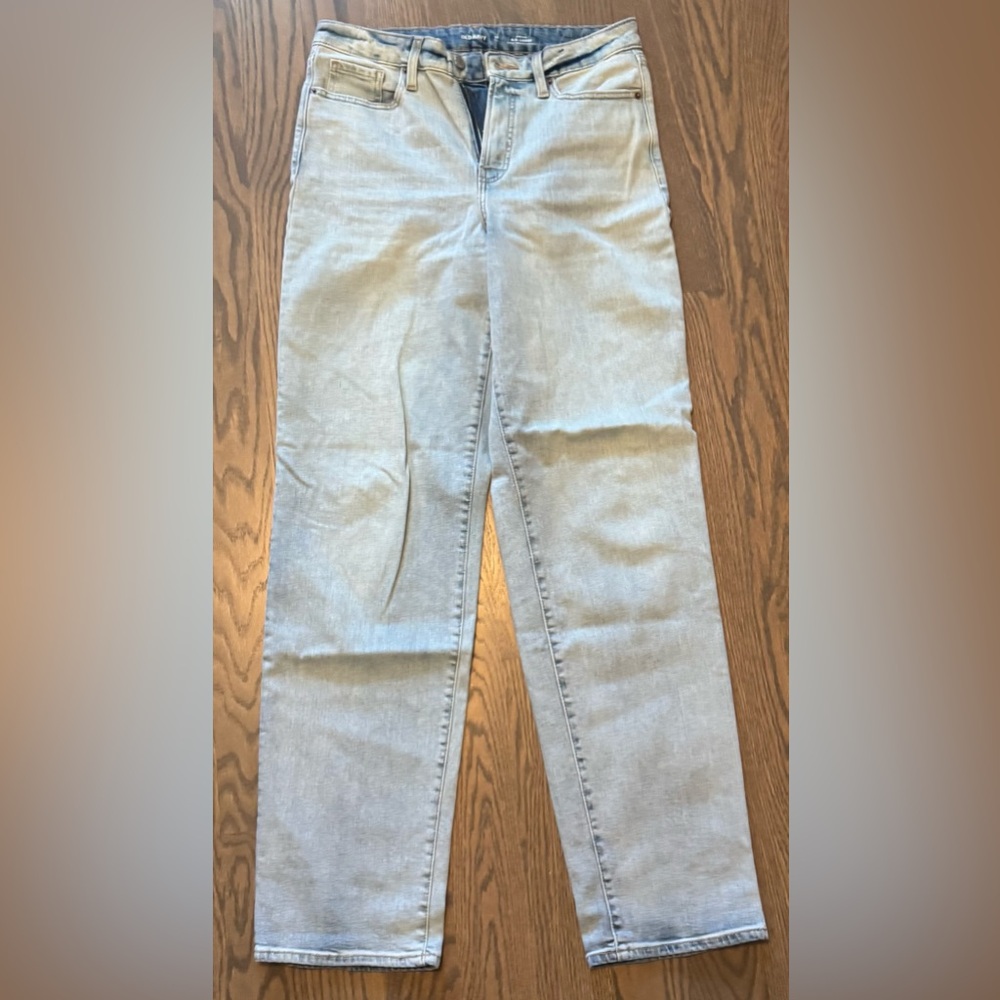 Old Navy Women's straight high rise  Wide Leg Jeans